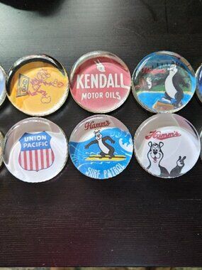 Multiple Paper Weights - Hamms Beer, Union Pacific, Kendall Oil, Mercury
